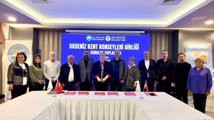Akdeniz kent konseyleri birliği Alanya'da kuruldu
